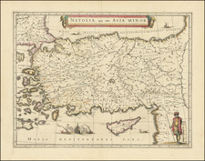 Turkey and Turkey & Asia Minor Map By Willem Janszoon Blaeu