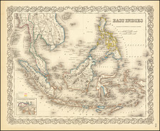 Philippines, Singapore and Indonesia Map By G.W.  & C.B. Colton