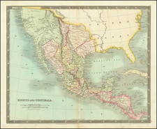 Texas, Southwest, Rocky Mountains, Mexico and California Map By John Dower