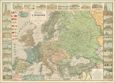 Europe Map By Jean Dosseray