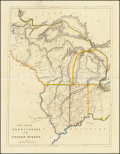 Midwest, Illinois, Indiana, Michigan and Plains Map By Mathew Carey