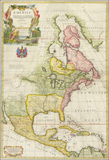 North America Map By John Senex