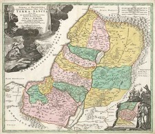 Asia and Holy Land Map By Johann Baptist Homann