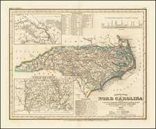 North Carolina Map By Joseph Meyer