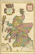 Scotland Map By Alexis-Hubert Jaillot