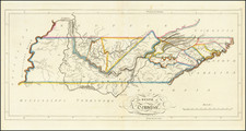 Tennessee Map By Mathew Carey