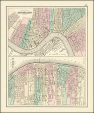 Louisiana and Missouri Map By O.W. Gray