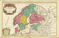 La Scandinavie et les Environs, ou sont Les Royaumes Des Suede De Danemarck et De Norwege . . . . By Alexis-Hubert Jaillot