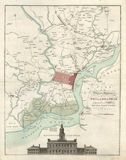 Mid-Atlantic Map By Mathais Albrecht Lotter / Scull & Heap