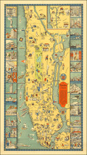 New York City and Pictorial Maps Map By C.E. Millard