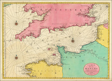 England, Nord et Nord-Est, Bretagne and Normandie Map By Alexis-Hubert Jaillot