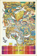 Pictorial Maps, San Diego and Travel Posters Map By Darrel Millsap