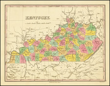 Kentucky Map By Anthony Finley