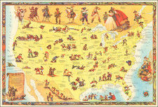 United States and Pictorial Maps Map By Bob Glauske