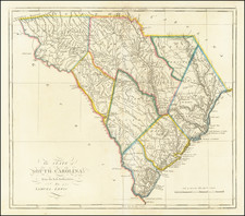 South Carolina Map By Mathew Carey