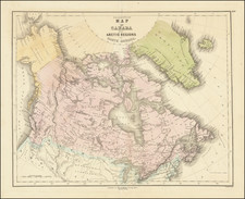 Polar Maps, Alaska and Canada Map By Gall  &  Inglis