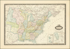 United States Map By F.A. Garnier