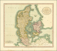 Denmark Map By John Cary