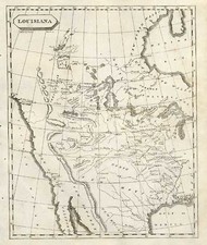 Plains, Southwest and Rocky Mountains Map By Aaron Arrowsmith  &  Lewis