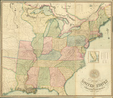 United States and Eastern Canada Map By Thomas Starling