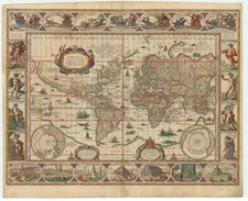 World and World Map By Willem Janszoon Blaeu