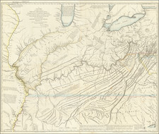 Kentucky, Tennessee, Virginia, Midwest, Illinois, Indiana and Ohio Map By Thomas Hutchins