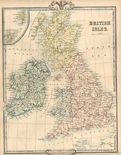 Europe and British Isles Map By G.F. Cruchley