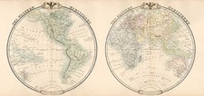 World and World Map By G.F. Cruchley