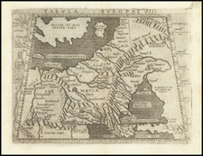 Russia, Ukraine, Baltic Countries and Scandinavia Map By Giacomo Gastaldi