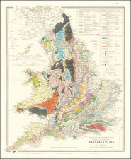 England and Geological Map By John Arrowsmith