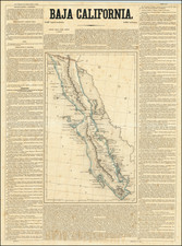 Baja California Map By Antonio Garcia y Cubas
