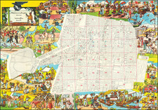 Mexico and Pictorial Maps Map By Anonymous