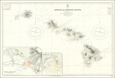 Hawaii and Hawaii Map By British Admiralty