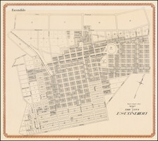 San Diego and Other California Cities Map By William E. Alexander