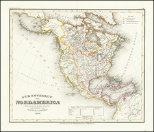 North America Map By Joseph Meyer