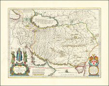 Middle East and Persia & Iraq Map By Willem Janszoon Blaeu