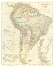 South America and Peru & Ecuador Map By John Arrowsmith