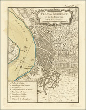 Grand Sud-Ouest Map By Jacques Nicolas Bellin