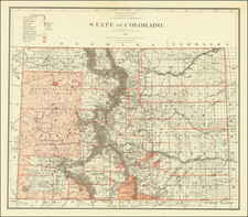 Colorado and Colorado Map By U.S. General Land Office