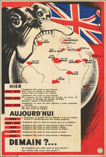 World and World War II Map By Edmond-Maurice Perot