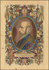 [Ortelius Portrait] Spectandum dedit Ortelius mortalib. orben, Orbi spectandum Galleus Ortelium By Abraham Ortelius