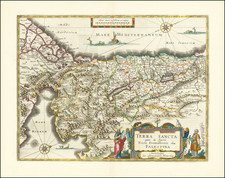 Holy Land Map By Willem Janszoon Blaeu