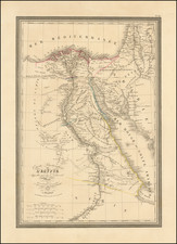 Egypt Map By Louis Vivien de Saint-Martin