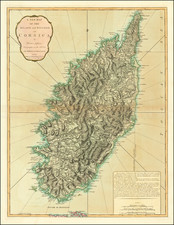 Corsica Map By Richard Holmes Laurie  &  James Whittle