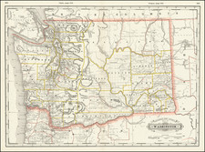 Washington Map By George F. Cram