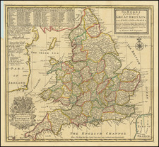 England Map By Herman Moll