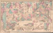 United States Map By Joseph Hutchins Colton