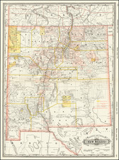 New Mexico Map By George F. Cram