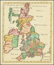 British Isles Map By Jakob Friedrich Klemm