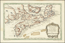 Eastern Canada Map By Jacques Nicolas Bellin